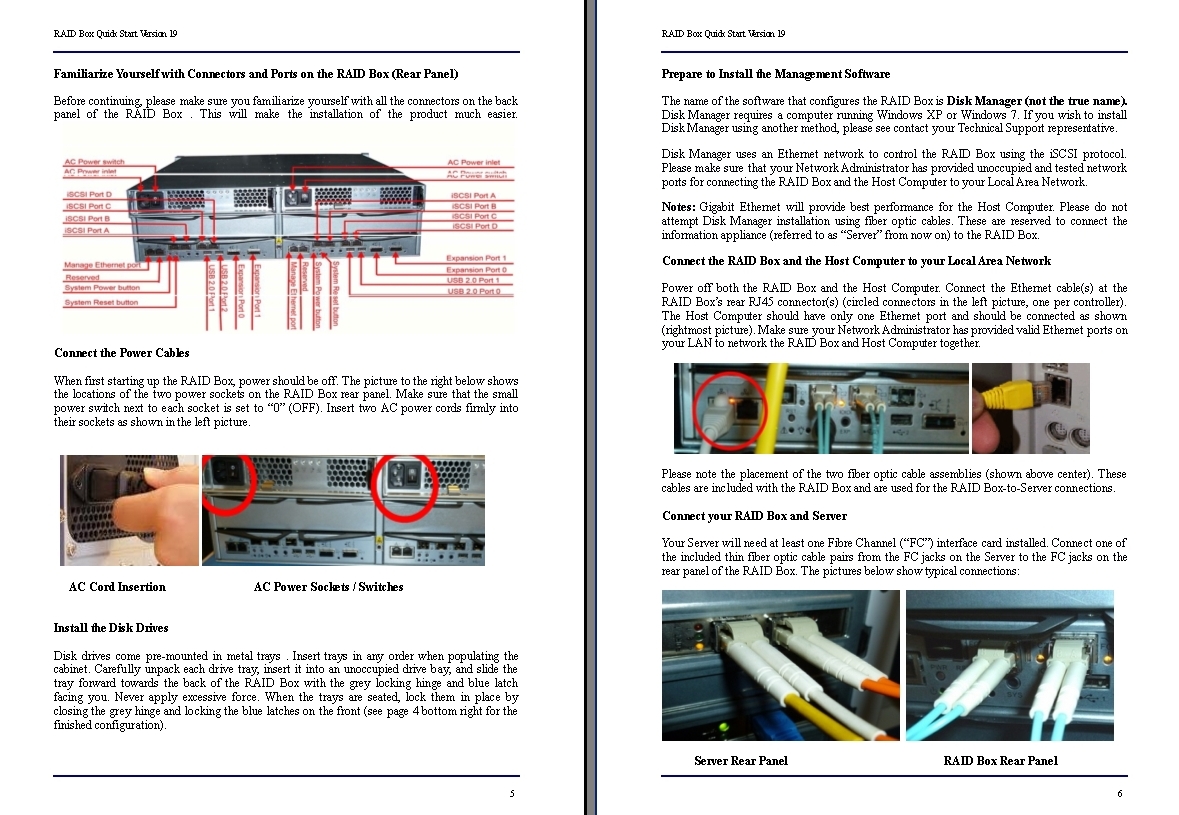 RAID Box Connecting the Unit